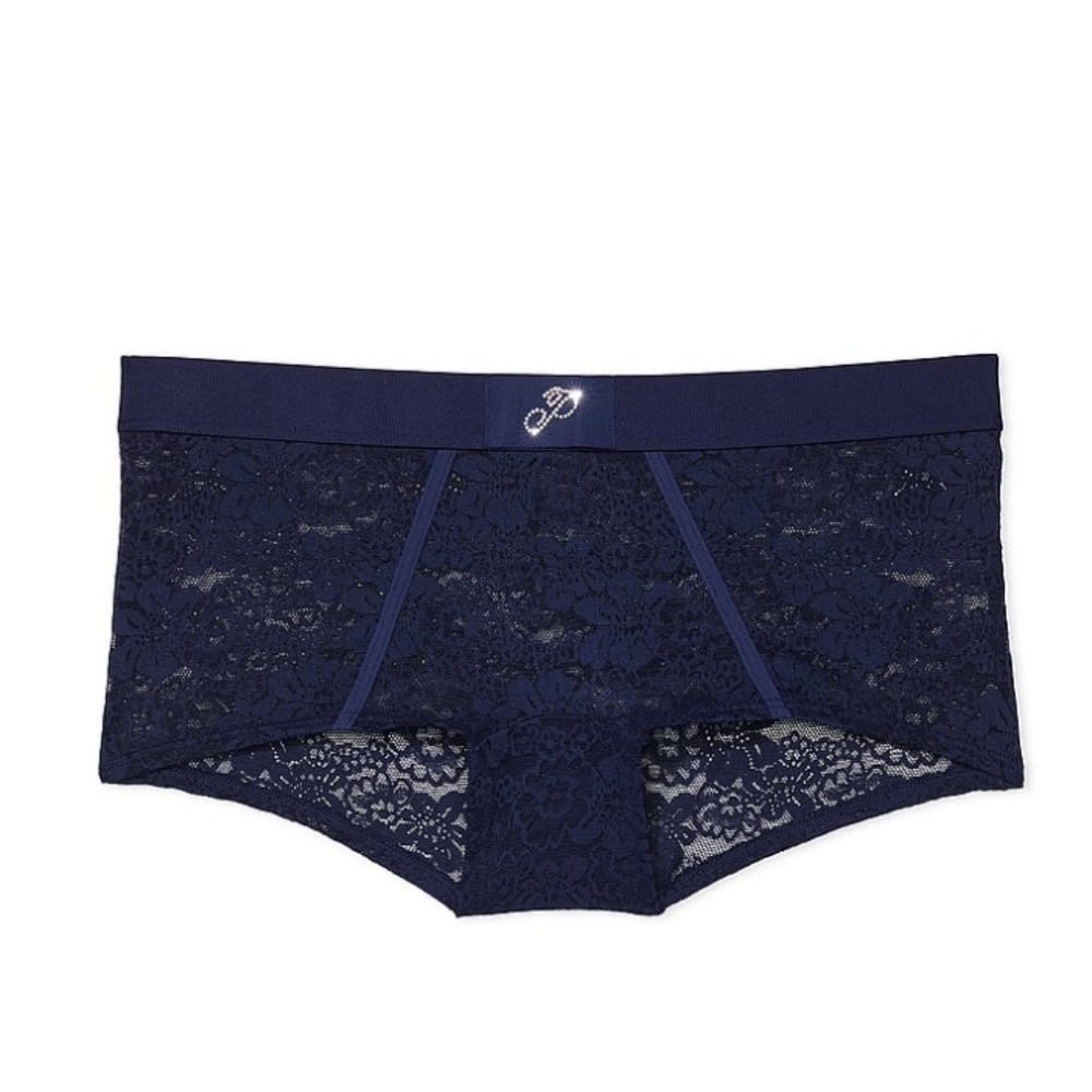 🔥VS Pink bling lace boyshort panty sz XXL NWT
